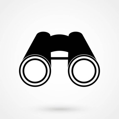 Dürbün alan gözlüğü düz simgesi