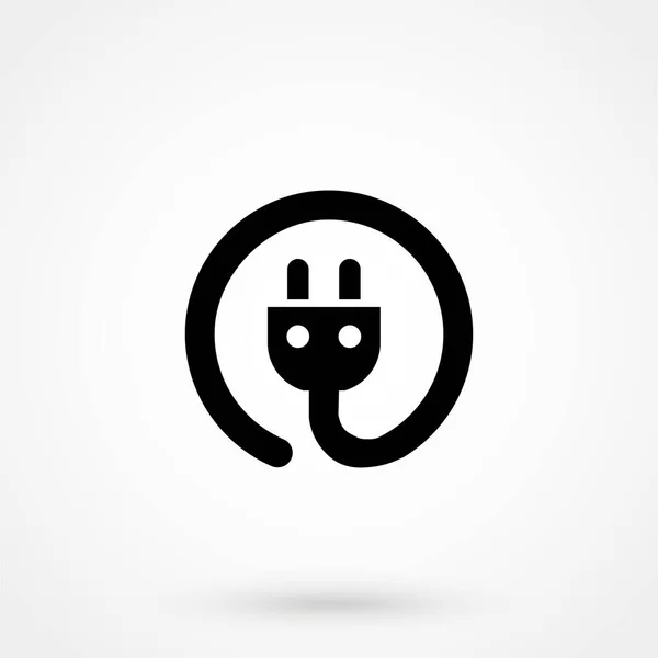 Charging Electric Plug Icon — Stock Vector