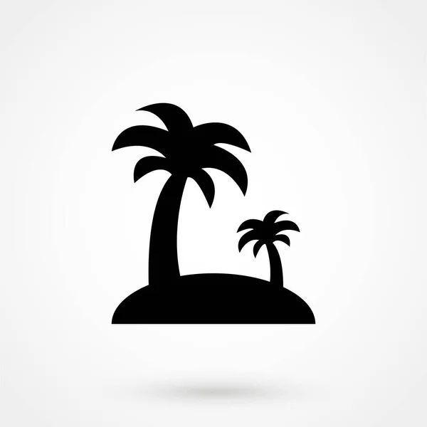 Coconut Tree Vector Icon — Stock Vector