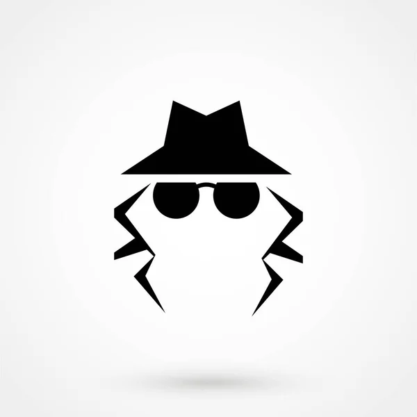 Detective Icon Vector Symbol Web Site Design Button Mobile App —  Vetores de Stock