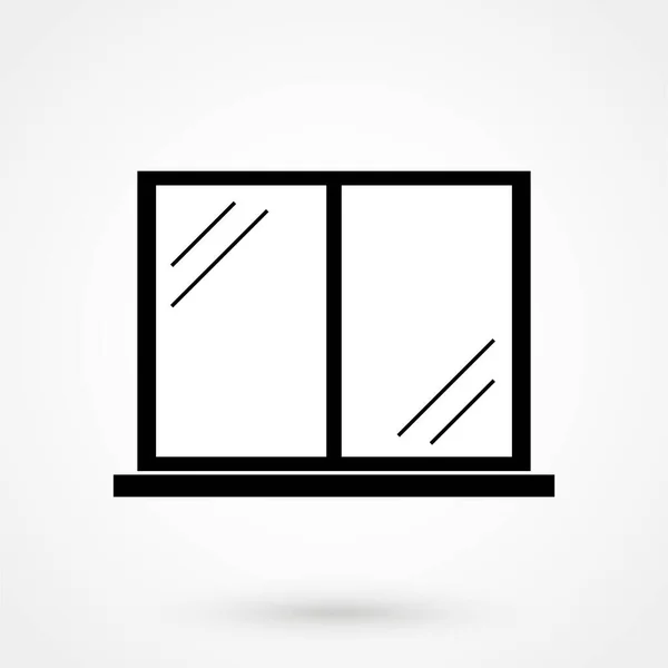 Pencere Simgesi Vektör Simgesi Veya Logo — Stok Vektör