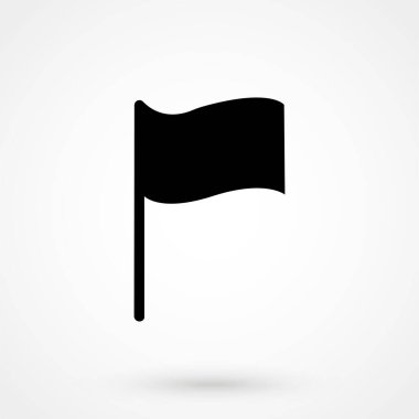 Web sitesi tasarımı için bayrak simgesi ya da mobil uygulama için düğme. Logo illüstrasyonu