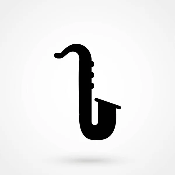 Saxophone Icon Web Site Design Button Mobile App Logo Illustration — Stock Vector