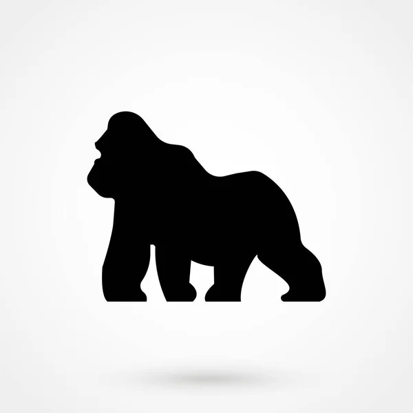 Gorilla Icon Web Site Design Button Mobile App Logo Illustration — Vetor de Stock