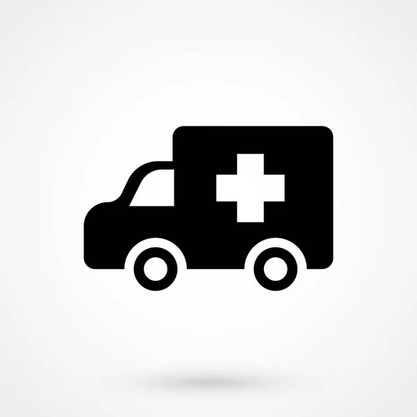 Ambulance Icon Web Site Design Button Mobile App Logo Illustration — Vettoriale Stock