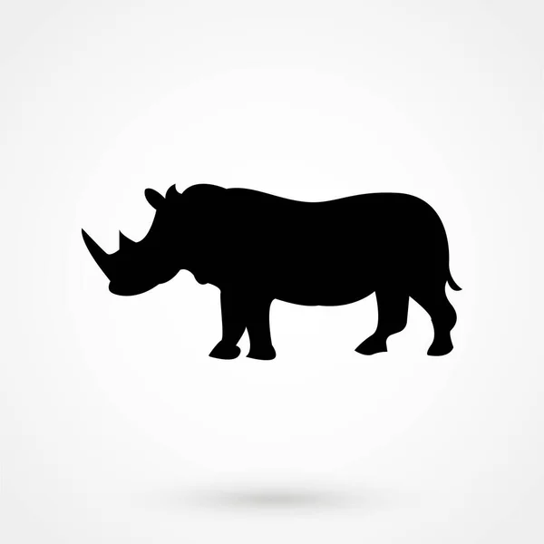 Εικονίδιο Ρινόκερου Σαφάρι Ζώο — Διανυσματικό Αρχείο