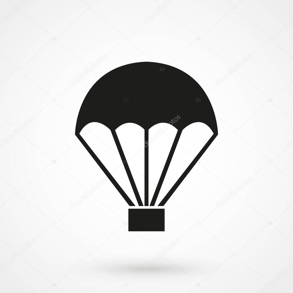 Parachute vector icon for your web design, logo, UI. Vector illustration.