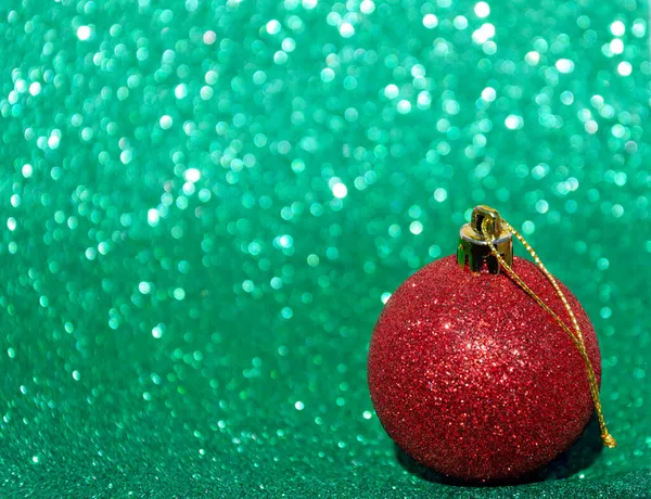 Размытое Зеленое Изображение Красном Рождественском Фоне — стоковое фото