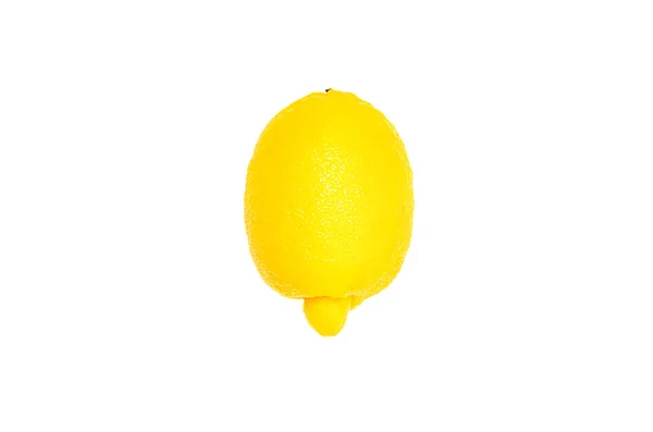 Beyaz Arka Planda Taze Limon Meyvesi Sulu Meyve Dilimlenmiş — Stok fotoğraf