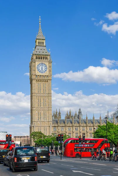 Stunning Newly Renovated Elizabeth Tower Houses Parliament Westminster London — Stock Photo, Image