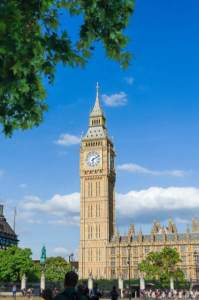 Recently Renovated Elizabeth Tower Houses Parliament Westminster London — Stock Photo, Image