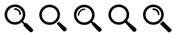 放大镜图标 搜索简单 放大镜或百叶窗符号扁平样式 存量矢量 — 图库矢量图片