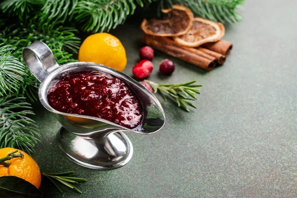 Sauce aux canneberges de Noël — Photo