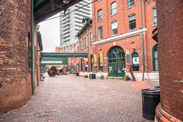 Toronto Canada October 2021 View Gristmill Lane Lined Shops Art — Foto Stock