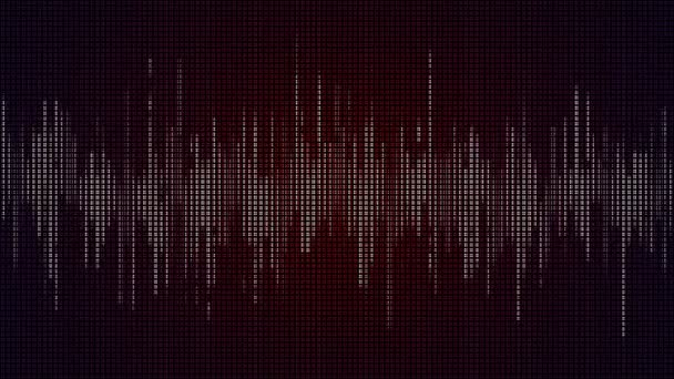 Audio Musik Equalizer. looping HUD.Abstrakte technologische Vorlage, Grid — Stockvideo