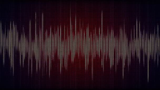 Audiomuziek Equalizer. looping HUD.Abstract Technologisch template, Net — Stockvideo