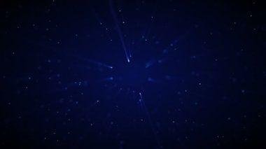 Parlayan yıldızlar düşüyor. Havai fişekler..