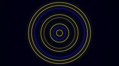 90 'ların parlayan neon halkaları titreşiyor. Hafif müzikle dengeleyici..