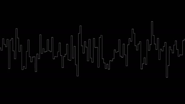 Equalizer seamless.HUD.Audio Equalizer Diagramm. — Stockvideo