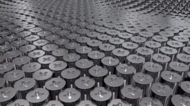 Soyut metal haç vidaları döndürür ve hareket hareketlerini yavaşlatır. Araç gereçleri endüstriyel geçmiş.