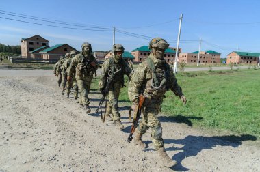 Uluslararası askeri tatbikatlar sırasında görülen Ukrayna ordusu 