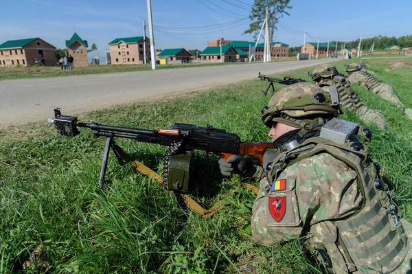 Ρουμανικός Στρατός Είδε Κατά Διάρκεια Των Διεθνών Στρατιωτικών Ασκήσεων Ταχεία — Φωτογραφία Αρχείου