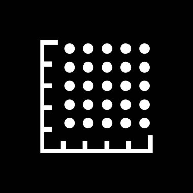 Siyahların dönüm alanı, metrekare. Vektör simgesi