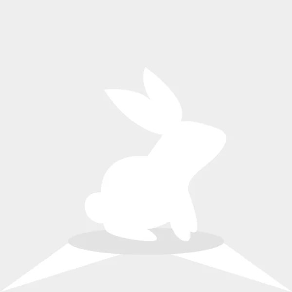 Weißes Kaninchen Tierisches Symbol Lineares Stilschild Für Mobiles Konzept Und — Stockvektor