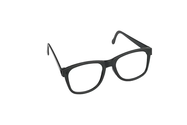 Cadre Noir Pour Lunettes Classiques Isolées Sur Fond Blanc Accessoires — Photo