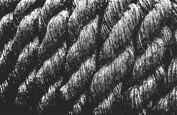 Zmatená Překrývající Textura Zkrouceného Lana Grunge Pozadí Abstraktní Vektorová Ilustrace — Stockový vektor