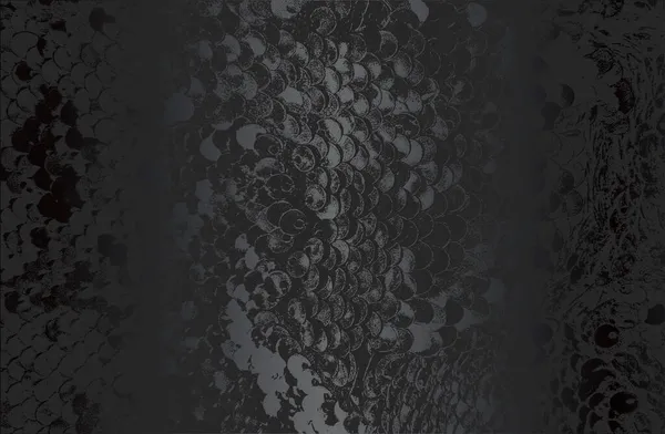 苦悩のスパンコール生地 繊維質の質感と豪華な黒の金属グラデーションの背景 ベクターイラスト — ストックベクタ