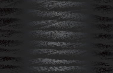 Eskimiş halat ve kablo dokusuyla lüks siyah metal gradyan. Vektör illüstrasyonu