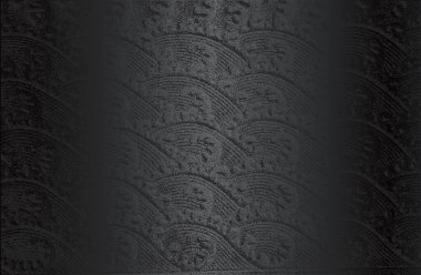 Stresli beton süslemeleri ve desen dokusuyla lüks siyah metal gradyan. Vektör illüstrasyonu