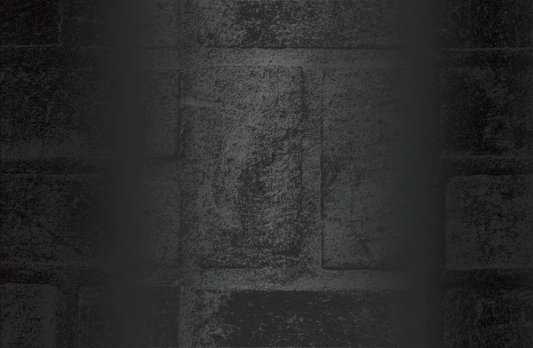 Роскошный Черный Металлический Градиентный Фон Рельефной Текстурой Кирпичной Стены Векторная — стоковый вектор