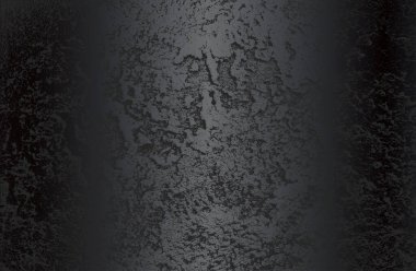 Çatlamış beton dokusuna sahip lüks siyah metal gradyan arka plan. Vektör illüstrasyonu