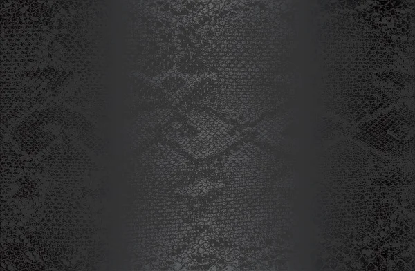 Stresli timsah, yılan, timsah derisi deri dokusuna sahip lüks siyah metal gradyan. Vektör illüstrasyonu