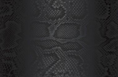 Stresli timsah, yılan, timsah derisi deri dokusuna sahip lüks siyah metal gradyan. Vektör illüstrasyonu