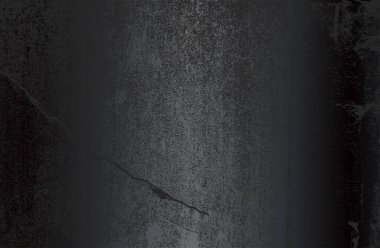 Çatlamış beton dokusuna sahip lüks siyah metal gradyan arka plan. Vektör illüstrasyonu