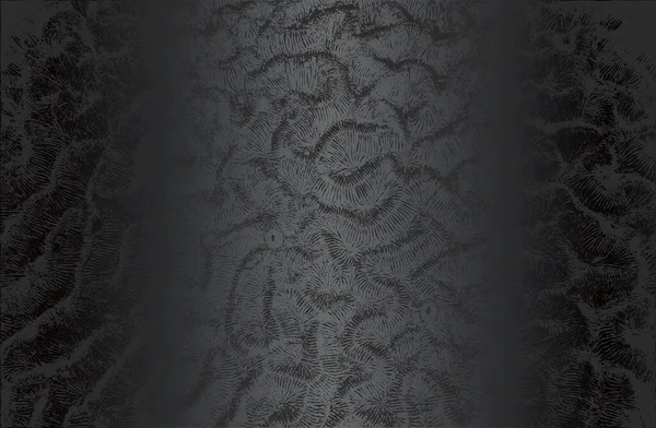 Luxuriöser Schwarzer Metall Farbverlauf Hintergrund Mit Beunruhigender Natürlicher Fellstruktur Vektorillustration — Stockvektor
