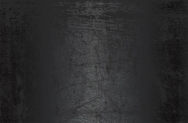 Luxe Fond Dégradé Métal Noir Avec Texture Béton Fissuré Détresse — Image vectorielle