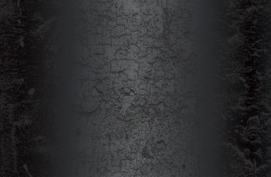 Çatlamış beton dokusuna sahip lüks siyah metal gradyan arka plan. Vektör illüstrasyonu