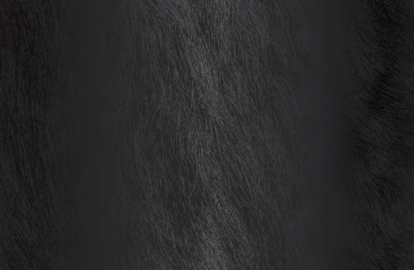 Luxuriöser Schwarzer Metall Farbverlauf Hintergrund Mit Beunruhigender Natürlicher Fellstruktur Vektorillustration — Stockvektor
