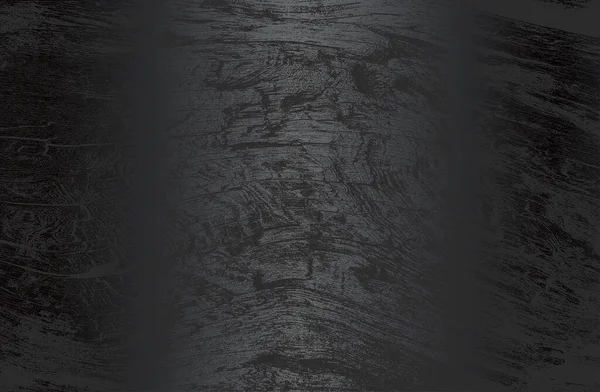 Luxus Schwarzes Metallgefälle Hintergrund Mit Notleidenden Holzparkett Textur Vektorillustration — Stockvektor