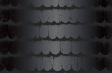 Stresli mozaik, fayans, kaldırım taşı desenli lüks siyah metal gradyan. Vektör illüstrasyonu