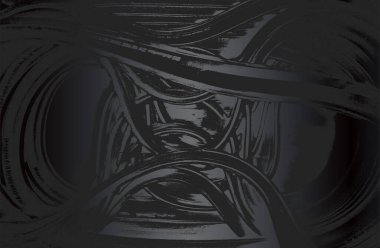 Lüks siyah metal eğimli arka plan, zarar görmüş lastik kapaklar, bant dokusu. Vektör illüstrasyonu