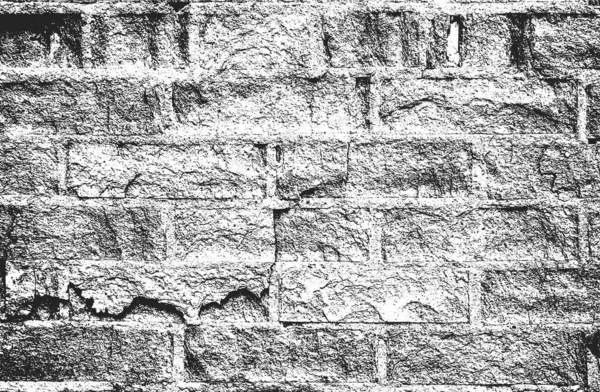 Zmatená Překrytá Textura Staré Cihlové Zdi Grunge Pozadí Abstraktní Vektorová — Stockový vektor