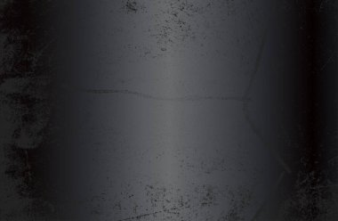 Çatlamış beton dokusuna sahip lüks siyah metal gradyan arka plan. Vektör illüstrasyonu