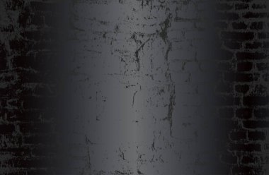 Duvar dokusunda sıkıntı olan lüks siyah metal gradyan arkaplan. Vektör illüstrasyonu