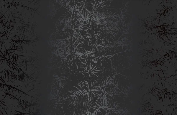 ストレッチで落ち込んだクローズアップ葉の質感を持つ豪華なブラックメタルグラデーションの背景 ベクターイラスト — ストックベクタ