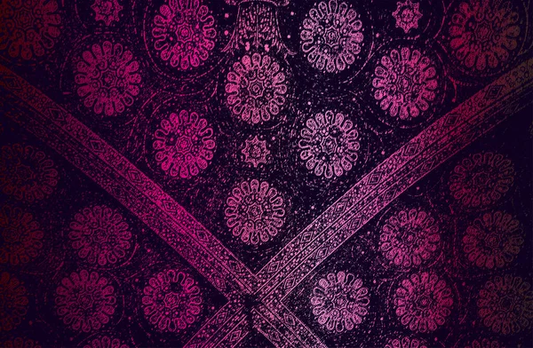 Luxe Fond Dégradé Métal Rose Noir Avec Tissu Affligé Texture — Image vectorielle